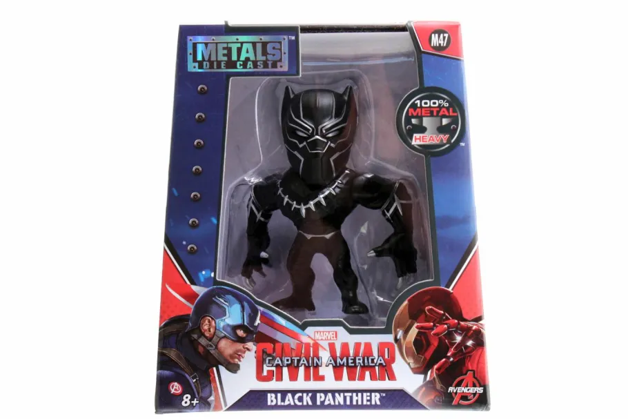 Die-Cast Figures>Captain America: Civil War - Black Panther 4” Metals Die-Cast Action Figure