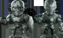 Die-Cast Figures>Captain America: Civil War - Iron Man and Captain America 4” Metals Die-Cast Bare Metal Action Figure 2-Pack (2016 Convention Exclusive)