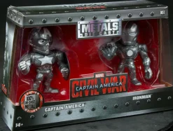 Die-Cast Figures>Captain America: Civil War - Iron Man and Captain America 4” Metals Die-Cast Bare Metal Action Figure 2-Pack (2016 Convention Exclusive)