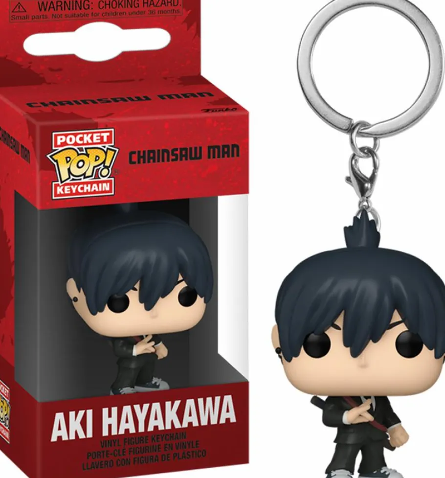 Pop! Keychains>Chainsaw Man - Aki Hayakawa Pocket Pop! Keychain