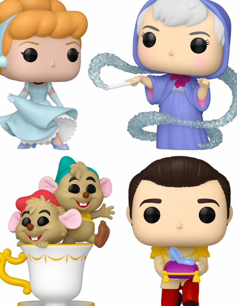 Pop! Bundles>Cinderella (1950): 75th Anniversary - Bibbidi-Bobbidi-Boo Pop! Vinyl Bundle (Set of 4)