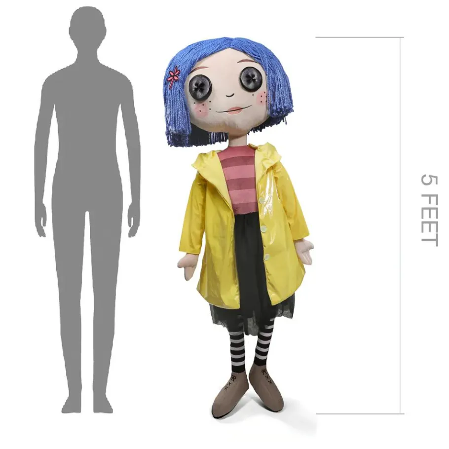 Designer Plush>Coraline - with Button Eyes 1:1 Scale Life-Size Plush