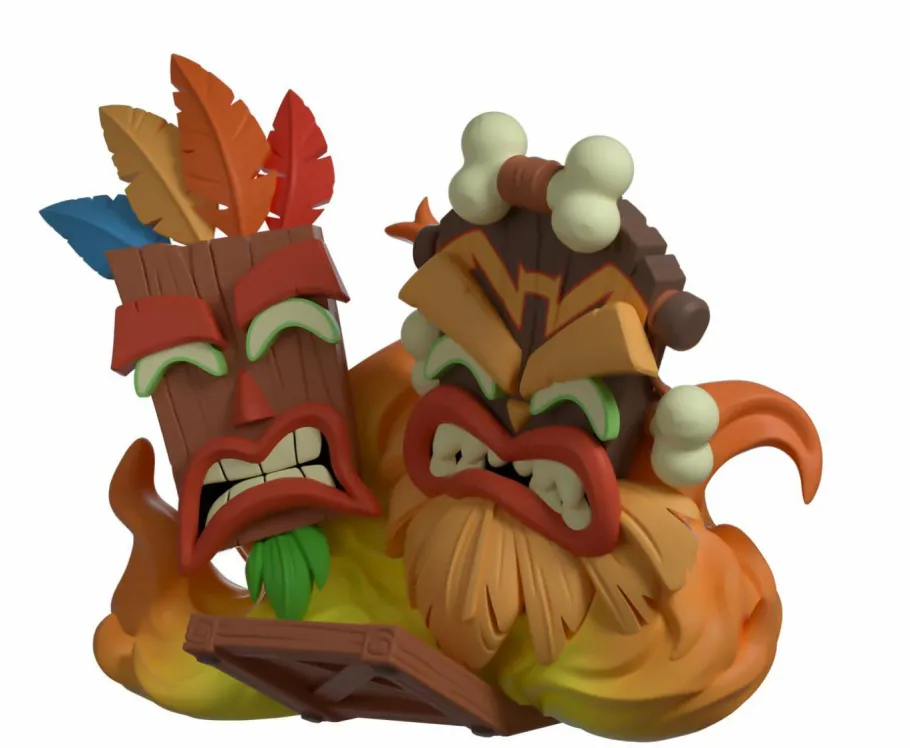 Designer Vinyl>Crash Bandicoot 4: It's About Time - Aku Aku & Uka Uka 3.5" Vinyl Figure