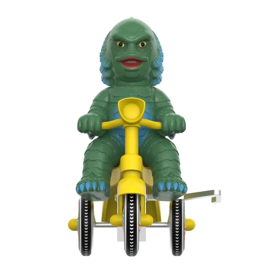Designer Vinyl>Universal Monsters Creature from the Black Lagoon (1954) - The Creature (Dark Green with Yellow Trike) Super Cycles 5" Vinyl Figure