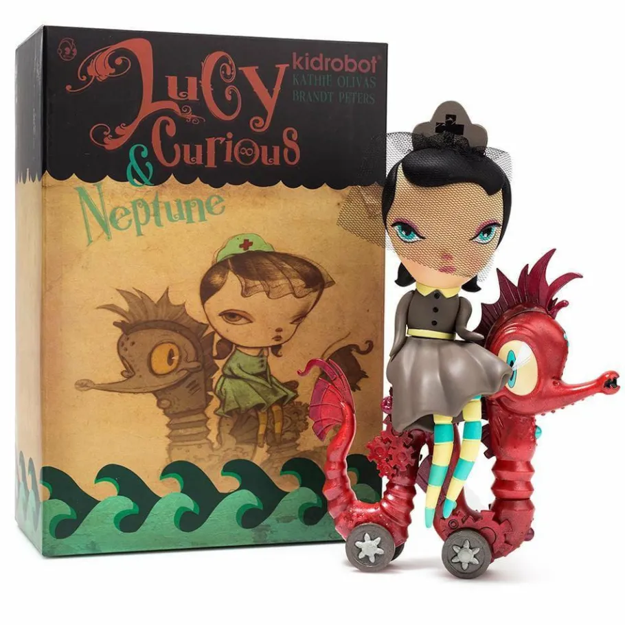 Designer Vinyl>Dark Harbor - Lucy Curious 7” Vinyl Figure by Kathie Olivas