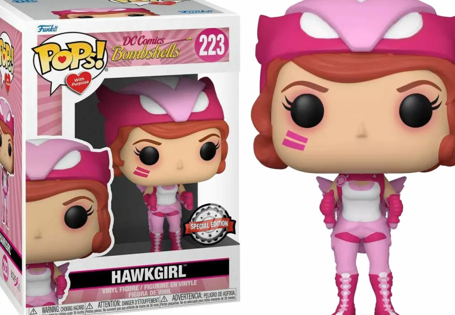 Standard Pop!>DC Bombshells - Hawkgirl Breast Cancer Awareness Pop! Vinyl Figure (Pops! with Purpose)