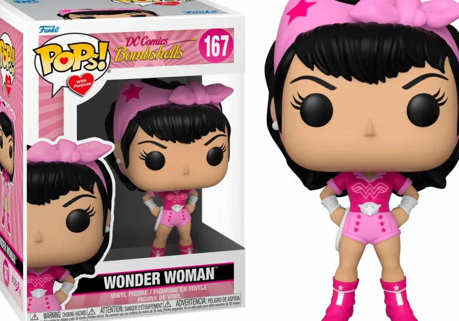 Standard Pop!>DC Bombshells - Wonder Woman Breast Cancer Awareness Pop! Vinyl Figure (Pops! with Purpose)