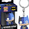 Pop! Keychains>DC Comics - Patchwork Batman Pocket Pop! Keychain