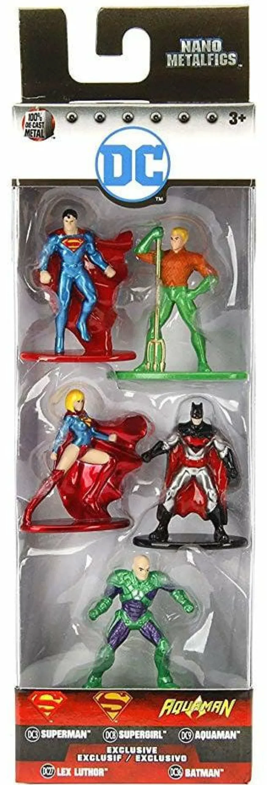 Die-Cast Figures>DC Comics - Rebirth & New 52 2.5” Nano Metalfigs Die-Cast Figure 5-Pack