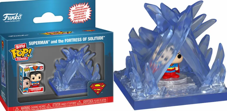 Pop! Rides & Town>DC Comics - Superman & the Fortress of Solitude Bitty Pop! Town Vinyl Figure