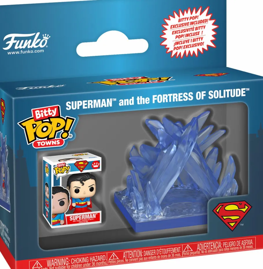Pop! Rides & Town>DC Comics - Superman & the Fortress of Solitude Bitty Pop! Town Vinyl Figure