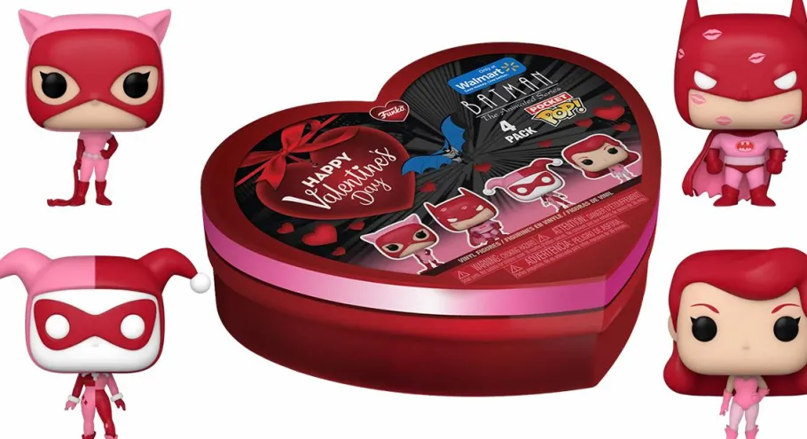 Designer Vinyl>DC Comics - Valentines 2024 Pocket Pop! Box 4-Pack