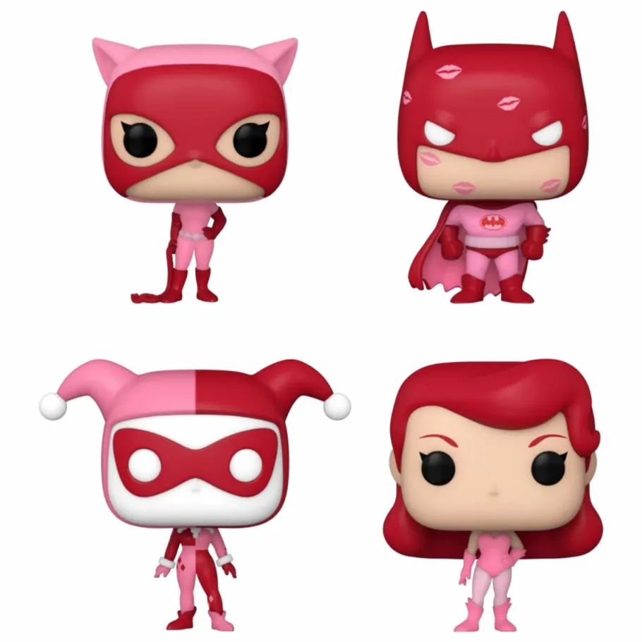 Designer Vinyl>DC Comics - Valentines 2024 Pocket Pop! Box 4-Pack