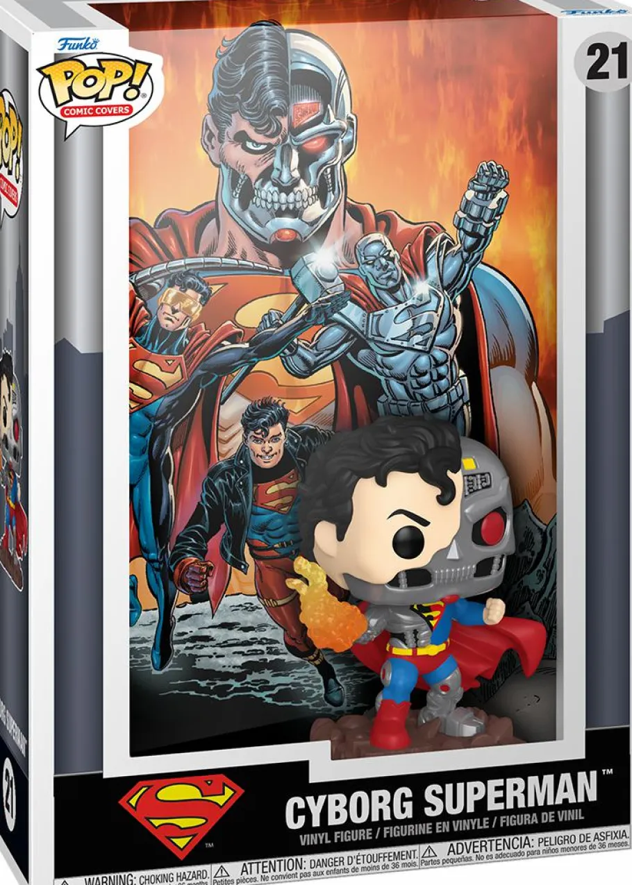 Pop! Covers>DC Comics : Reign of the Supermen - Cyborg Superman Pop! Comic Covers Vinyl Figure
