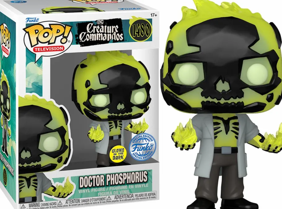 Collector & Mystery Boxes>Creature Commandos DC: - Dr Phosphorous Mystery Box (Includes Dr Phosphorous & 3 Exclusive Pop! Vinyl Figures)