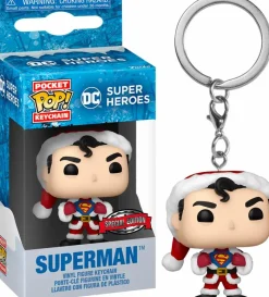 Pop! Keychains>DC Comics DC Super Heroes - Superman Holiday Pocket Pop! Vinyl Keychain