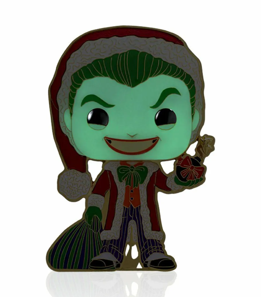 Pop! Home & Accessories>DC Comics DC Super Heroes - The Joker as Santa Holiday 4” Pop! Enamel Pin