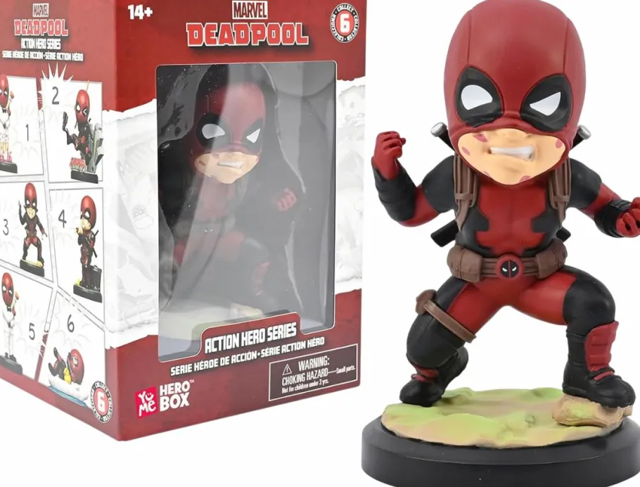 Designer Vinyl>Deadpool - Fighting Action Hero Series Hero Box 3" Vinyl Figure