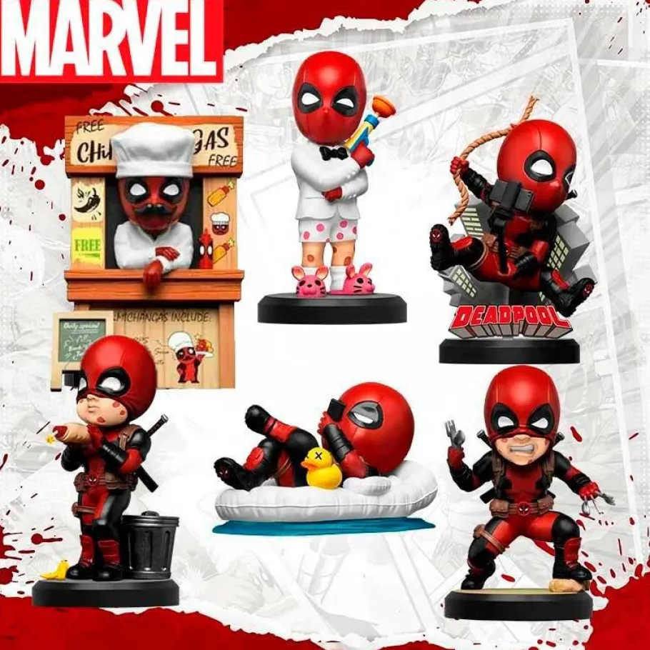 Designer Vinyl>Deadpool - Swinging Action Hero Series Hero Box 3" Vinyl Figure