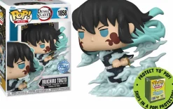 Pop! Chases, Vault, Limited Editions, Ppp Items>Demon Slayer - Muichiro Tokito (Mist Breathing) Pop! Plus Vinyl Figure in Acrylic Pop! Protector (Popcultcha Exclusive)