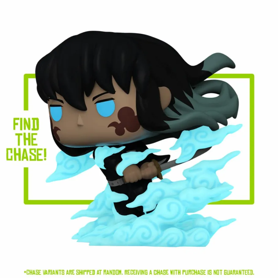 Pop! Chases, Vault, Limited Editions, Ppp Items>Demon Slayer - Muichiro Tokito (Mist Breathing) Pop! Plus Vinyl Figure in Acrylic Pop! Protector (Popcultcha Exclusive)