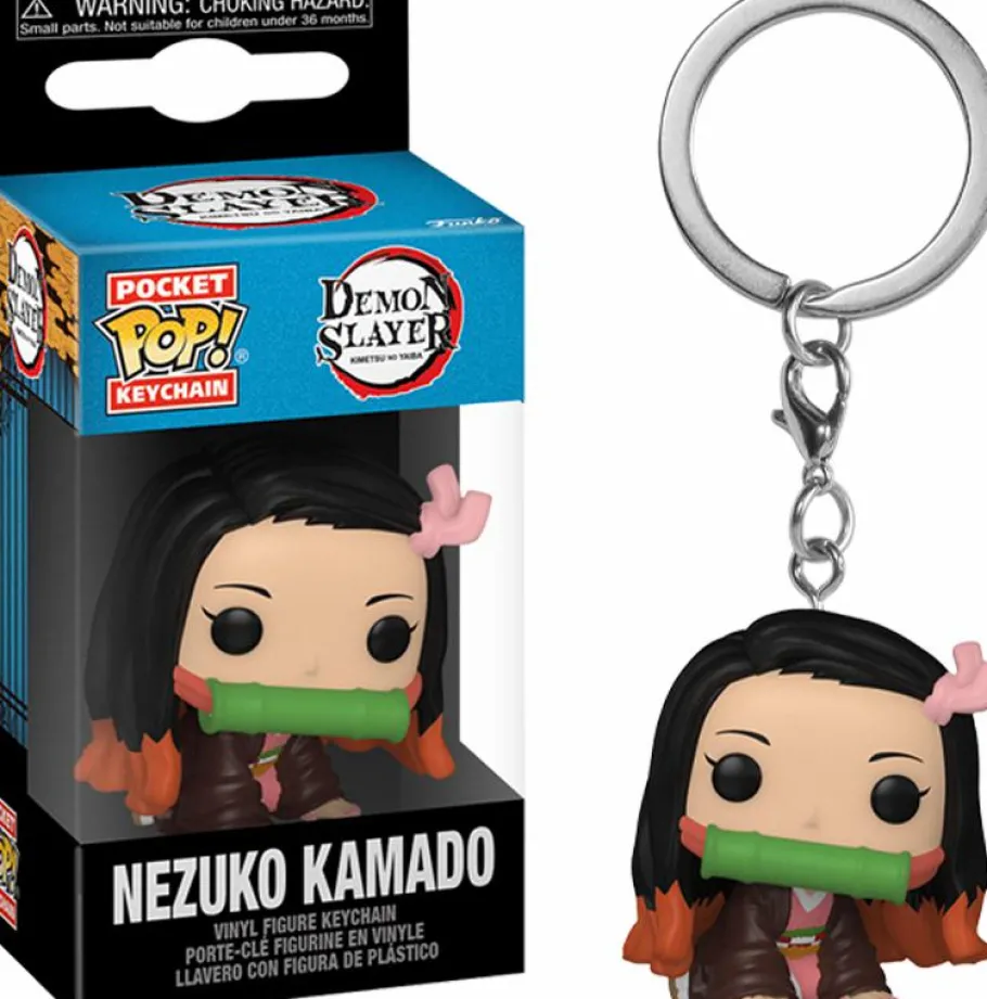 Pop! Keychains>Demon Slayer - Nezuko Kamado Pocket Pop! Vinyl Keychain