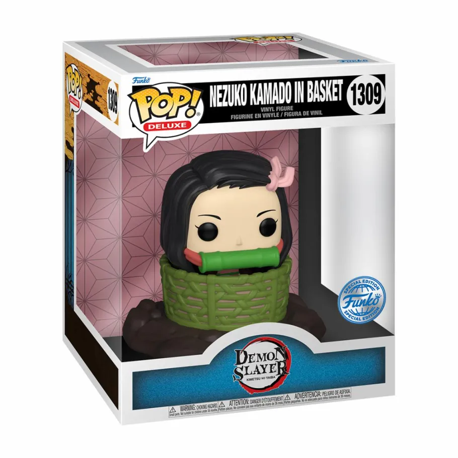 Pop! Deluxe>Demon Slayer - Nezuko Kamado in Basket Deluxe Pop! Vinyl Figure