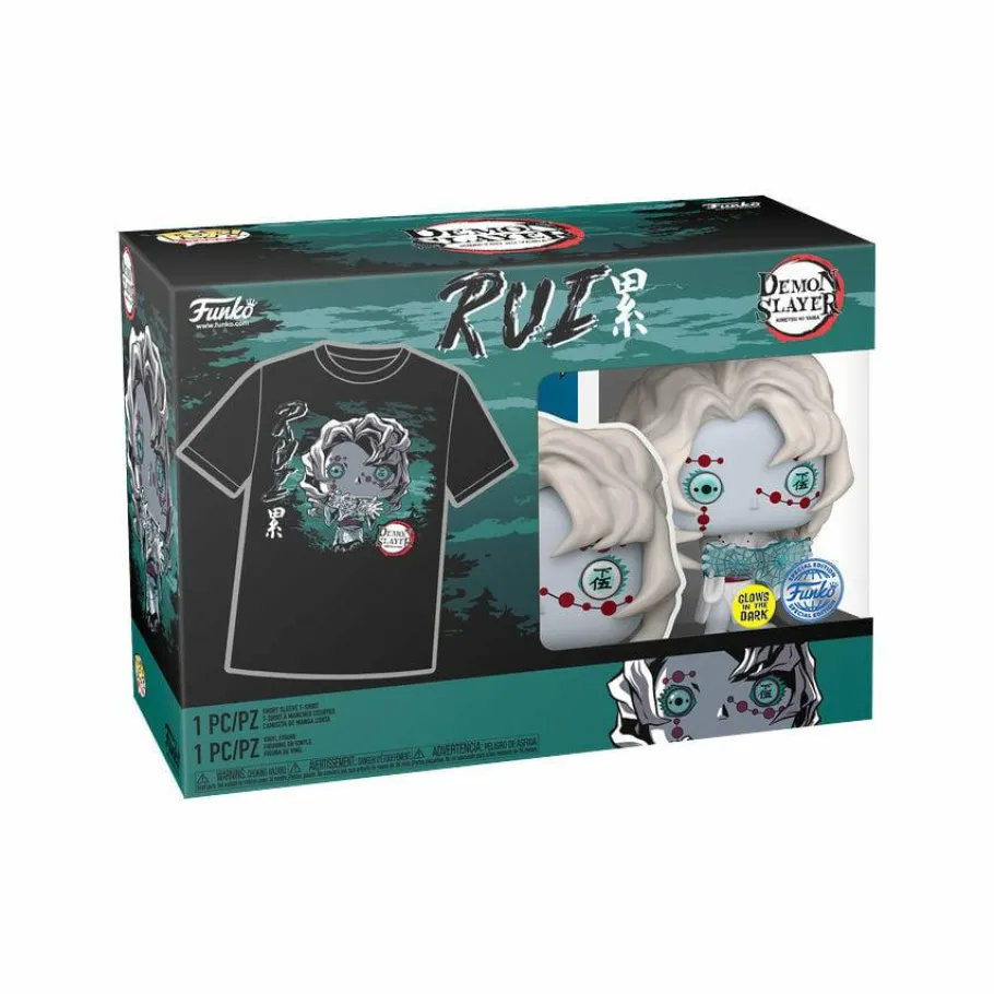 Pop! & Tee Sets>Demon Slayer - Rui Glow-in-the-Dark Pop! Vinyl Figure & T-Shirt Box Set