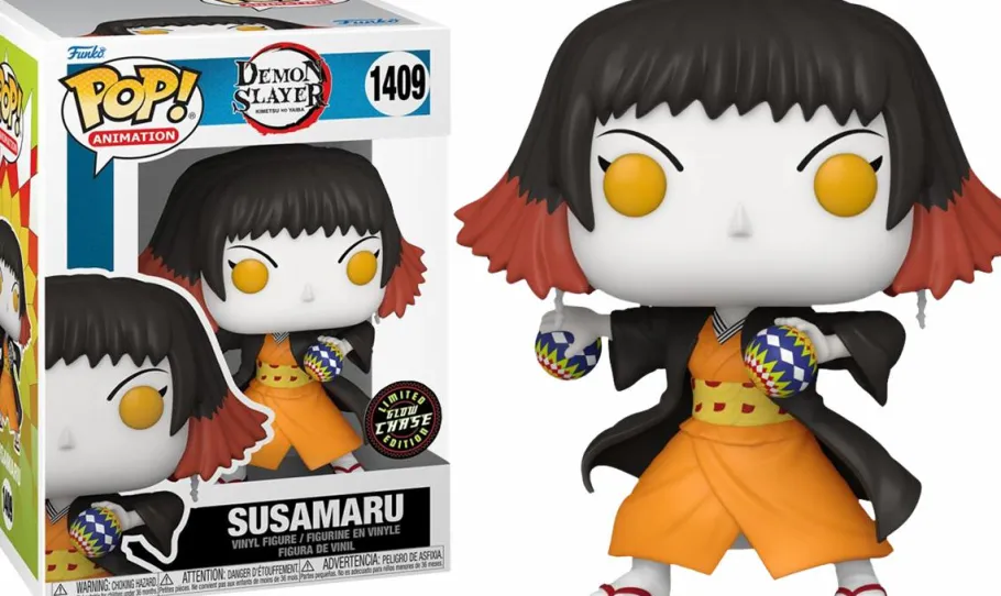 Pop! Chases, Vault, Limited Editions, Ppp Items>Demon Slayer - Susamaru Pop! Vinyl Figure in Acrylic Pop! Protector (Chase Variant)