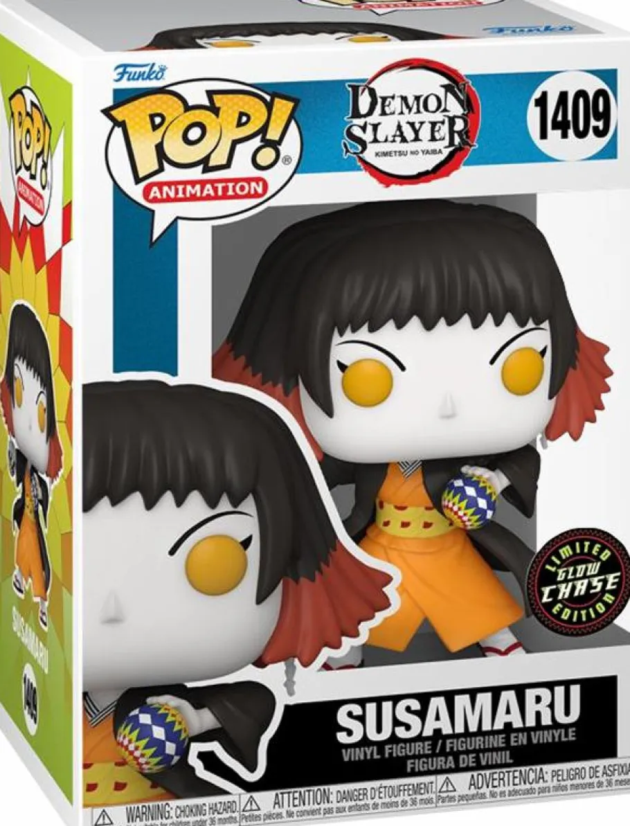 Pop! Chases, Vault, Limited Editions, Ppp Items>Demon Slayer - Susamaru Pop! Vinyl Figure in Acrylic Pop! Protector (Chase Variant)
