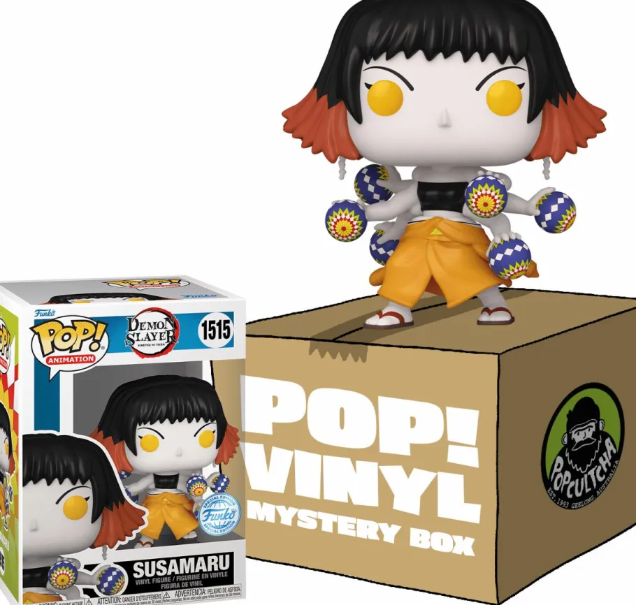 Collector & Mystery Boxes>Demon Slayer - Susamaru with Temari Balls Mystery Box (Includes Susamaru & 5 Mystery Pop! Vinyl Figures)