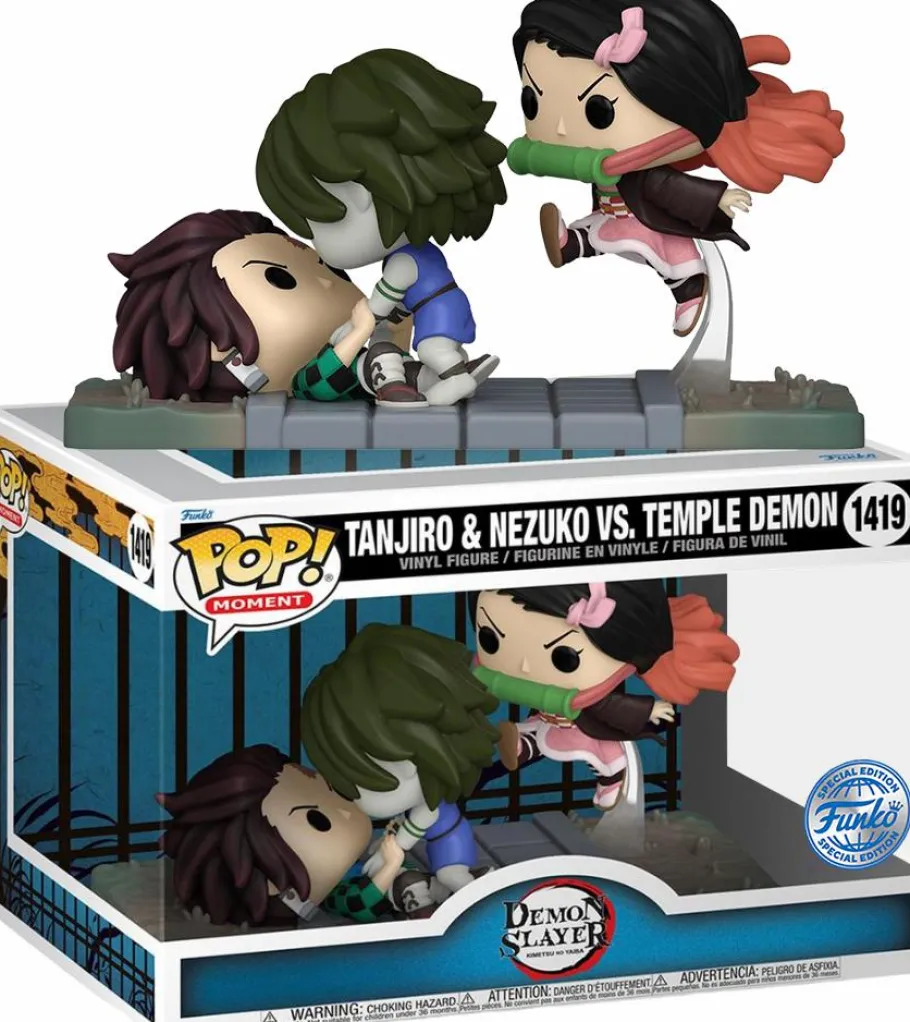 Pop! Moments>Demon Slayer - Tanjiro & Nezuko Vs Temple Demon Pop! Moment Vinyl Figure