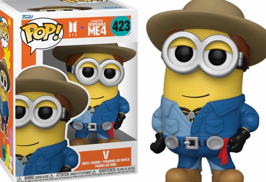Standard Pop!>BTS Despicable Me 4 x - V Minion Pop! Vinyl Figure