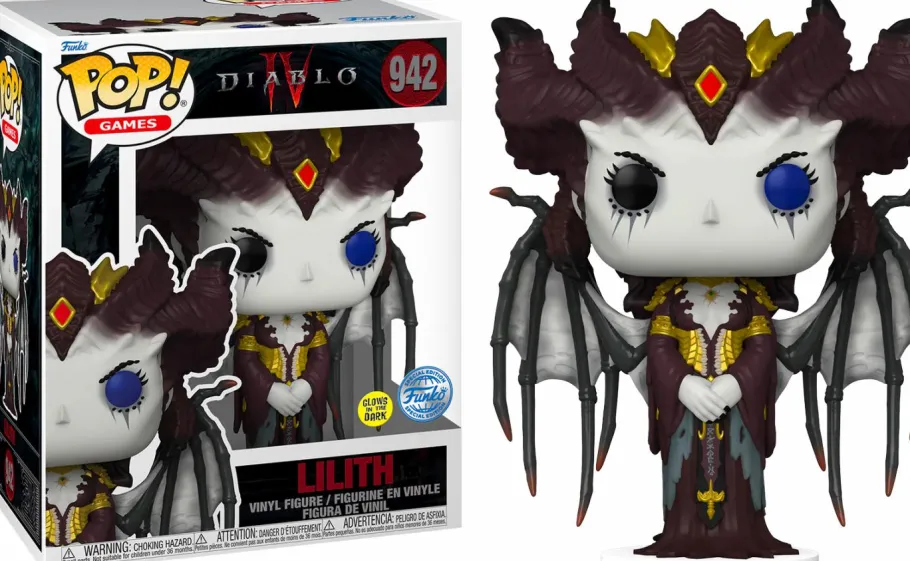Super-Sized Pop!>Diablo IV - Lilith Glow-in-the-Dark Super Sized 6" Pop! Vinyl Figure