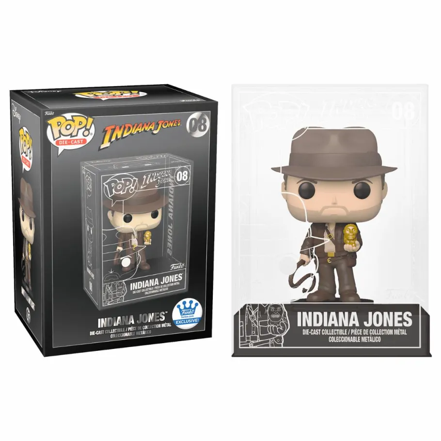 Die-Cast Figures>Indiana Jones Disney - , Darth Vader & Mickey Mouse Diecast Metal Pop! Vinyl Figure Bundle (Set of 3) (Funko / Popcultcha Exclusive)