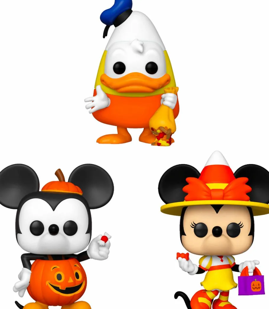 Pop! Bundles>Disney - Mickey, Minnie & Donald Trick or Treat Halloween Pop! Vinyl Bundle (Set of 3)