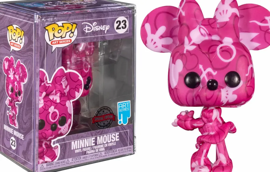 Pop! Bundles>Mickey Mouse Disney - & Minnie Mouse Artist Series Pop! Vinyl Figure with Pop! Protector Bundle (Set of 2)