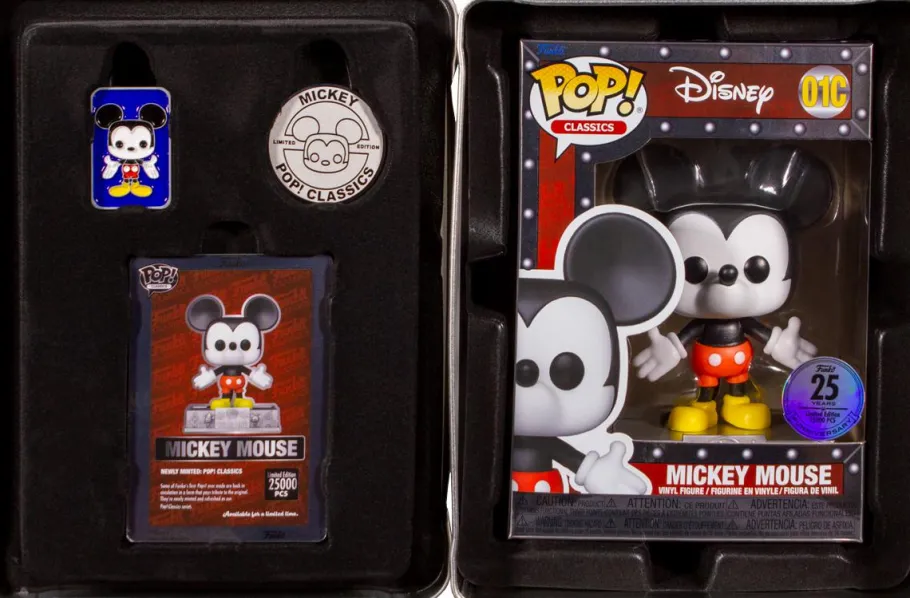 Designer Vinyl>Mickey Mouse Disney - 25th Anniversary Pop! Classics Vinyl Figure (Funko / Popcultcha Exclusive)