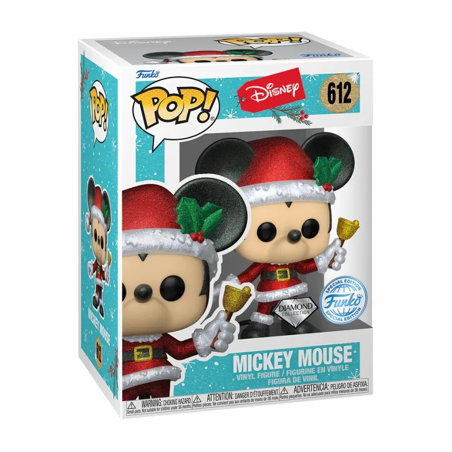 Standard Pop!>Disney : Holiday - Mickey Mouse Diamond Glitter Pop! Vinyl Figure