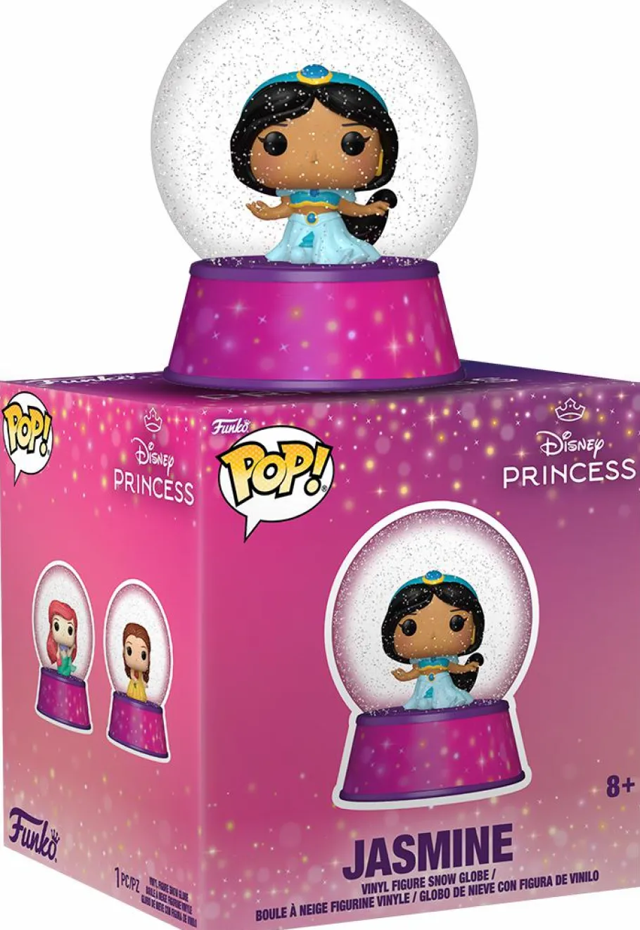 Blind Box>Disney Princess - Bitty Pop! Mini Snow Globes Vinyl Figure (Display of 12)