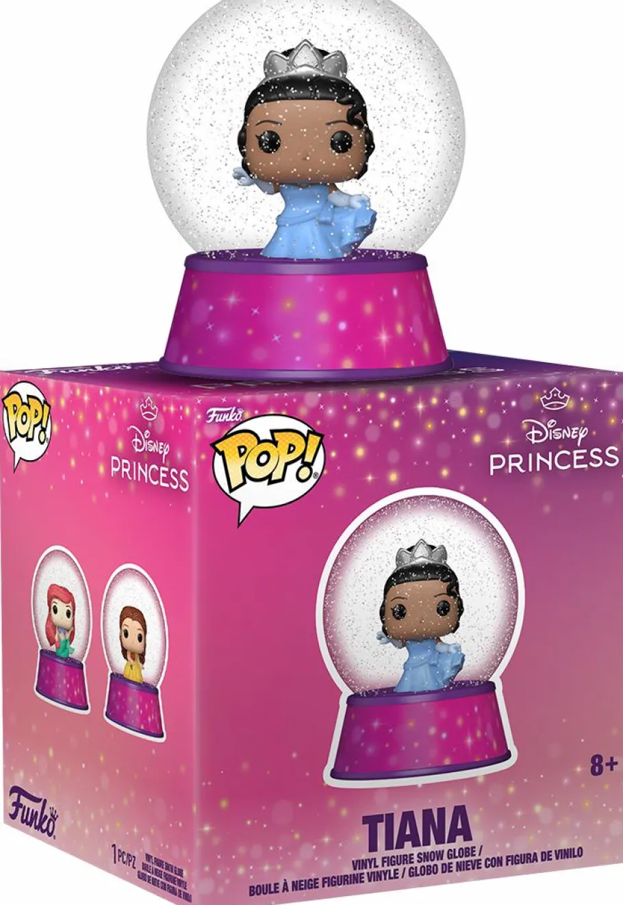 Blind Box>Disney Princess - Bitty Pop! Mini Snow Globes Vinyl Figure (Display of 12)