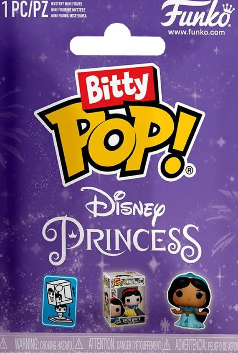 Blind Box>Disney Princess - Bitty Pop! Mystery Blind Bag Vinyl Figure (Single Unit)