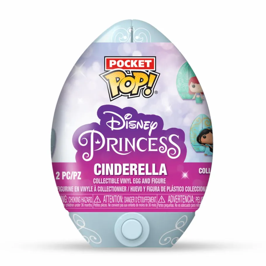 Designer Vinyl>Disney Princess - Pocket Pop! Vinyl Figure in Easter Egg (Display of 12 Units)
