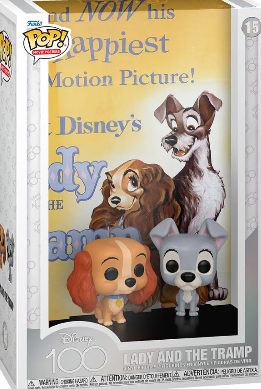 Pop! Covers>Lady and the Tramp Disney 100th - Pop! Movie Cover Vinyl Figure