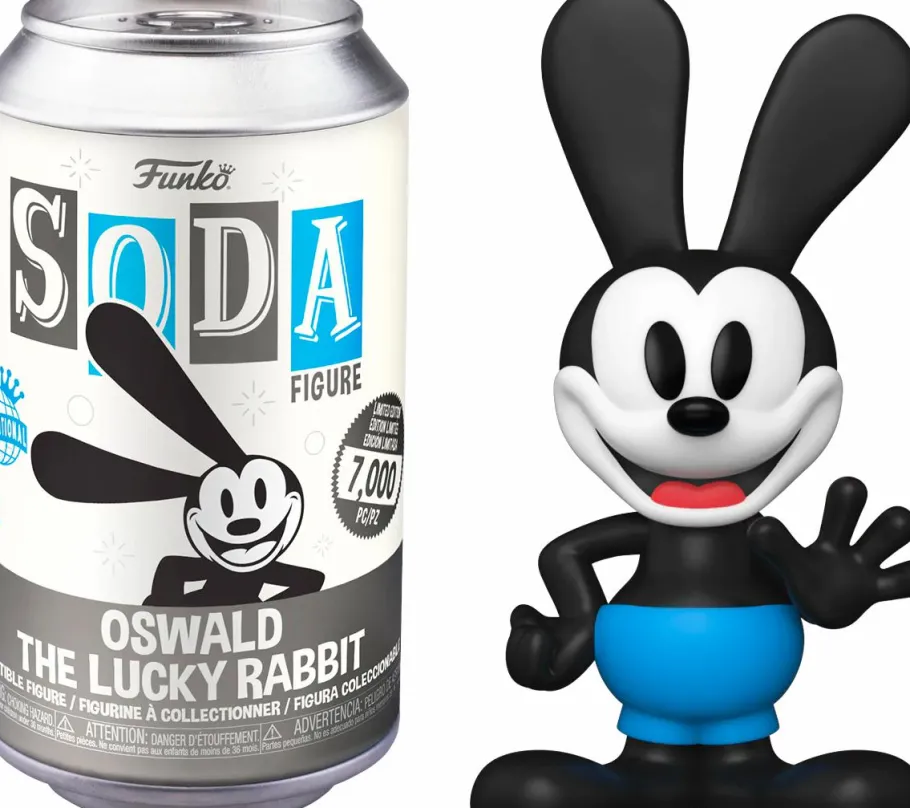 Designer Vinyl>Disney 100th - Oswald the Lucky Rabbit SODA Vinyl Figure in Collector Can (International Edition)