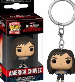 Pop! Keychains>Doctor Strange in the Multiverse of Madness - America Chavez Pocket Pop! Vinyl Keychain