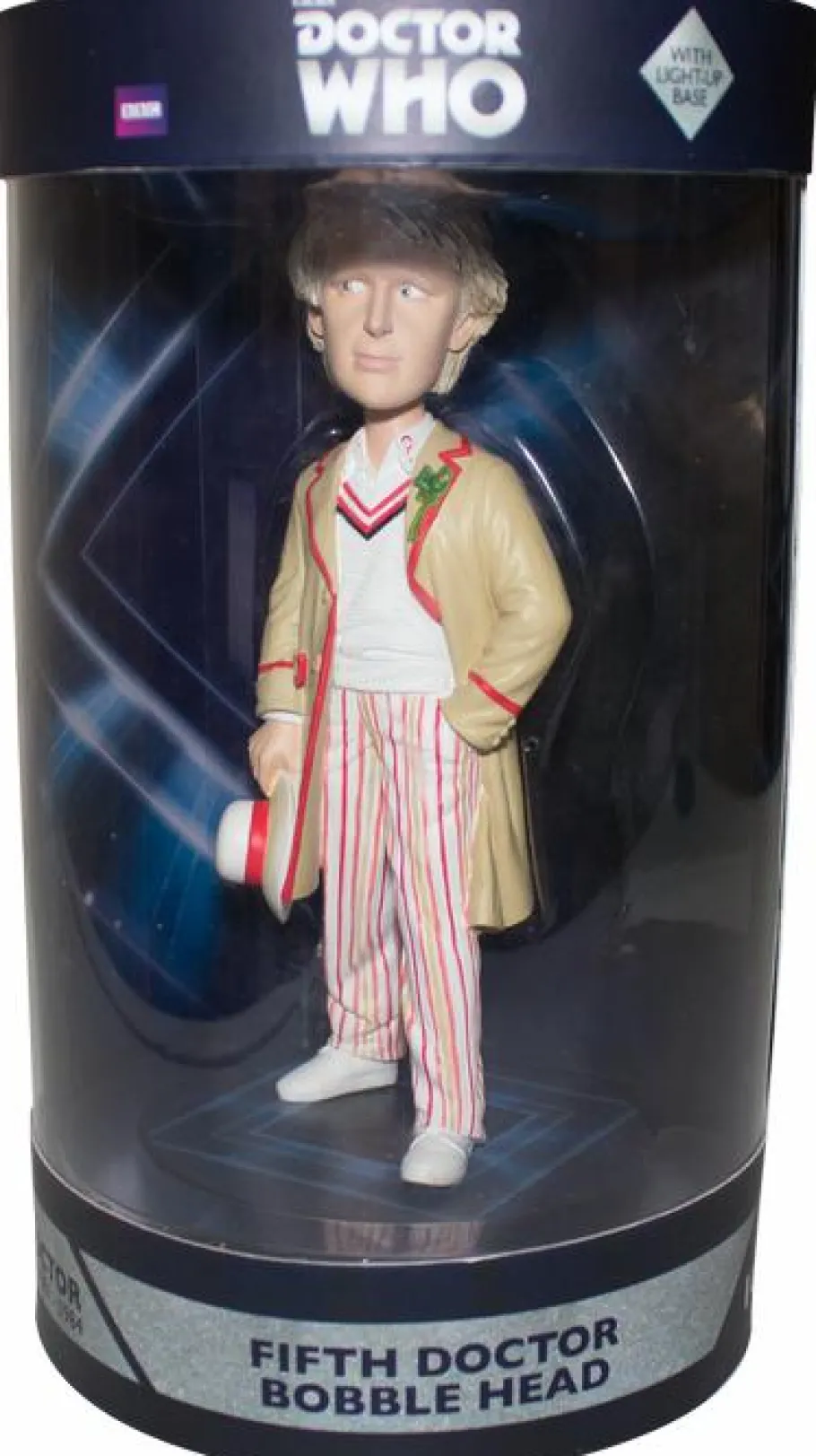Bobble-Heads>Doctor Who - 5th Doctor Peter Davison Bobble Head With Light-Up Base (Int Sales Only)