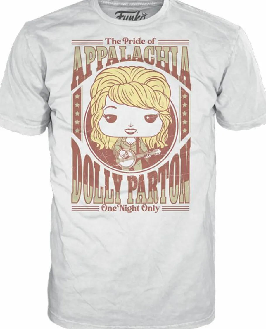 Pop! & Tee Sets>Dolly Parton - Pride of Appalachia Pop! Tees Unisex White T-Shirt