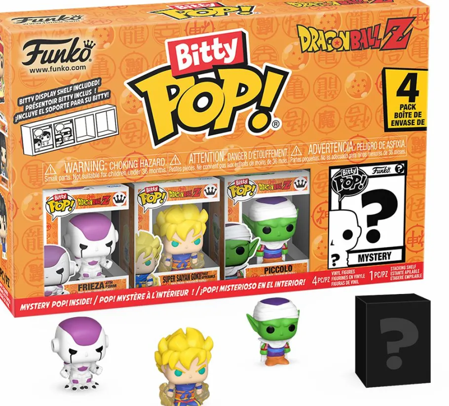 Pop! Bundles>Dragon Ball Z - Frieza, Super Saiyan Goku, Piccolo & Mystery Bitty Pop! Vinyl Figure 4-Pack