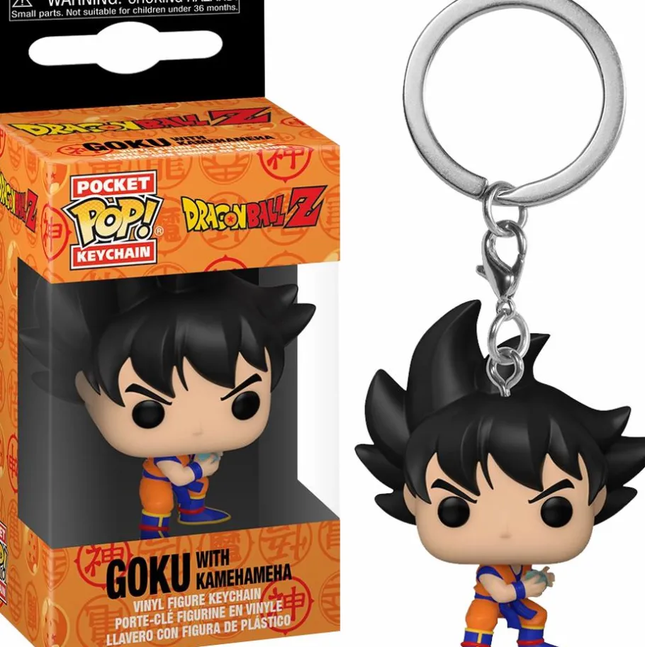 Pop! Keychains>Dragon Ball Z - Goku with Kamehameha Pocket Pop! Vinyl Keychain